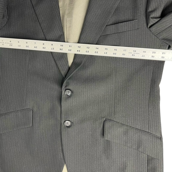 Sergio Valente Suit Jacket Adult Mens 42 Gray Charcoal - Picture 5 of 13